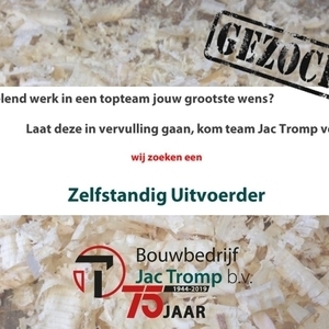 Wij zoeken een Zelfstandig Uitvoerder!